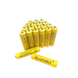 RELIGHTABLE 700mah AAA NiCd 1.2v Rechargeable Batteries Garden Solar Ni-Cd Light LED T (Pack of 20)