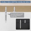 400pcs Hardware Nails Double Head Skirting Nails with 4 Tools