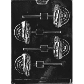 Grandmama's Goodies M010 Rainbow Lollipop Chocolate Candy Soap Mold with Exclusive Molding Instructions