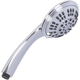 Aqua Elegante 6 Function Luxury Handheld Shower Head - Adjustable Pressure Rainfall Spray With Removable Nozzle For The Bathroom, Chrome