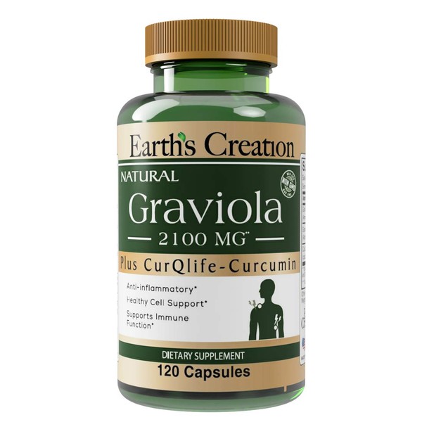 Graviola-Soursop 2100 mg with Curqlife 120 Capsules