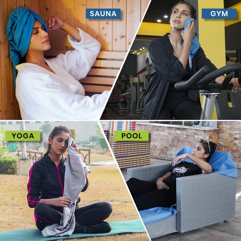 Cozita Microfiber Towel, Super Soft and Extremely Absorbent, Quick Drying,