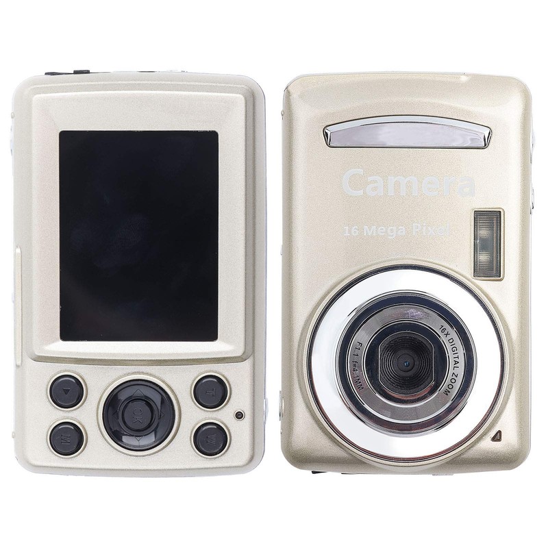 Digital Camera, 2.4" Large Screen, 16MP, 720P, 30FPS, 16X Zoom,