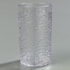 Carlisle 550807 Pebble Optic Tumbler, 8 oz, Clear, Plastic (Pack
