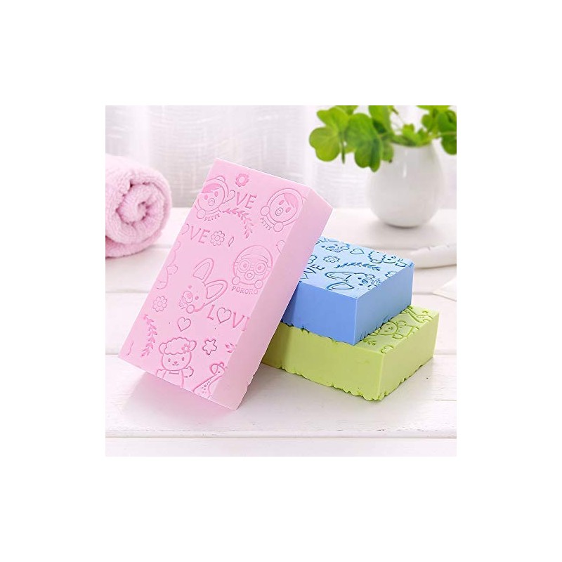 Esponja exfoliante ultrasuave para niños y adultos, 3 unidades