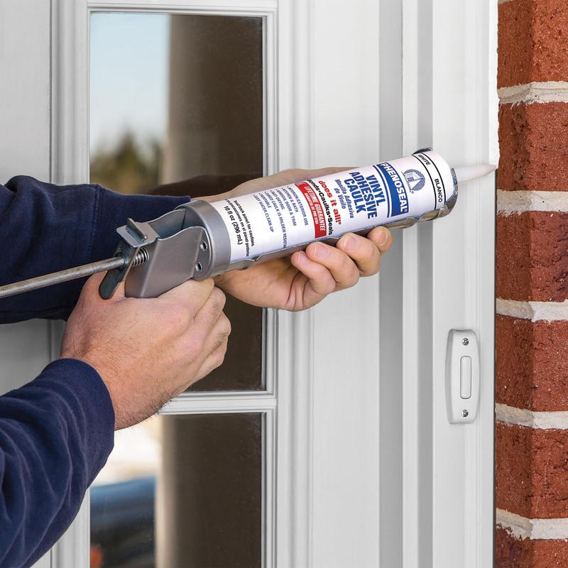 DAP 5 Phenoseal, White Vinyl Adhesive Caulk, 10 oz