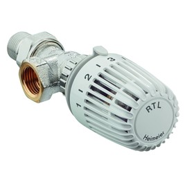 TA Heimeier 9173-02.800 Return Temperature Limiter RTL Corner Type RG Nickel-Plated R 1/2 Male Thread