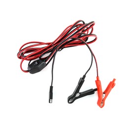 QWORK Wire Harness with Clamps, 11.5 Ft 16AWG Wire Harness, SAE Extension Cables(On-Off Switch) for 12V ATV, UTV, Tractor or Water Pumps