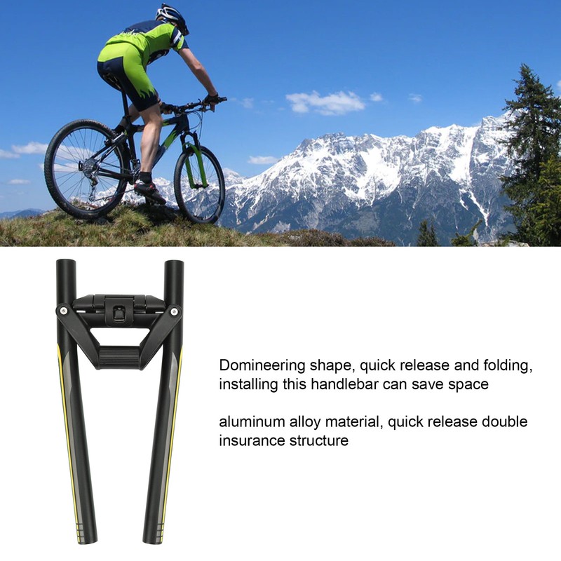 620mm Bike Handlebar Aluminium Alloy Handlebar Modified Bike Folding Bar