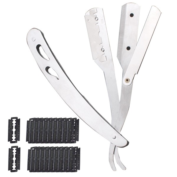 KIWOP Navaja para Afeitar, Maquinilla de Afeitar de Borde Recto