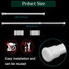 Zubebe 2 Sets Rv Refrigerator Bars Adjustable Rods, 19.7-35 Inch,