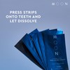 MOON Dissolving Teeth Whitening Strips - Vegan, Easy-to-Use, No Rinse