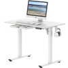 SHW 40-Inch Electric Height Adjustable Standing Desk with Drawer, Memory