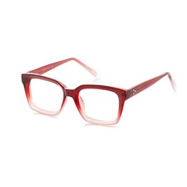 OPTIMUM OPTICAL Blue Light Filtering Scratch-Resistant Lens Rectangular Frame Magnifying Reading Glasses - Love at First Sight, +1.75