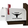 Mailbox Numbers Street Address Decal - Western - Longhorn -