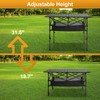Audoyon Folding Camping Table, Outdoor Roll-up Table Height Adjustable &