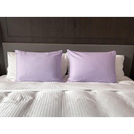 Safhome Lavender Toddler Travel Pillowcases 14 x 20 Inches Travel Pillowcases 800 Thread Count Egyptian Cotton Set of 2 Pillowcase with Zipper Closure Mini Pillow Cases for Sleeping