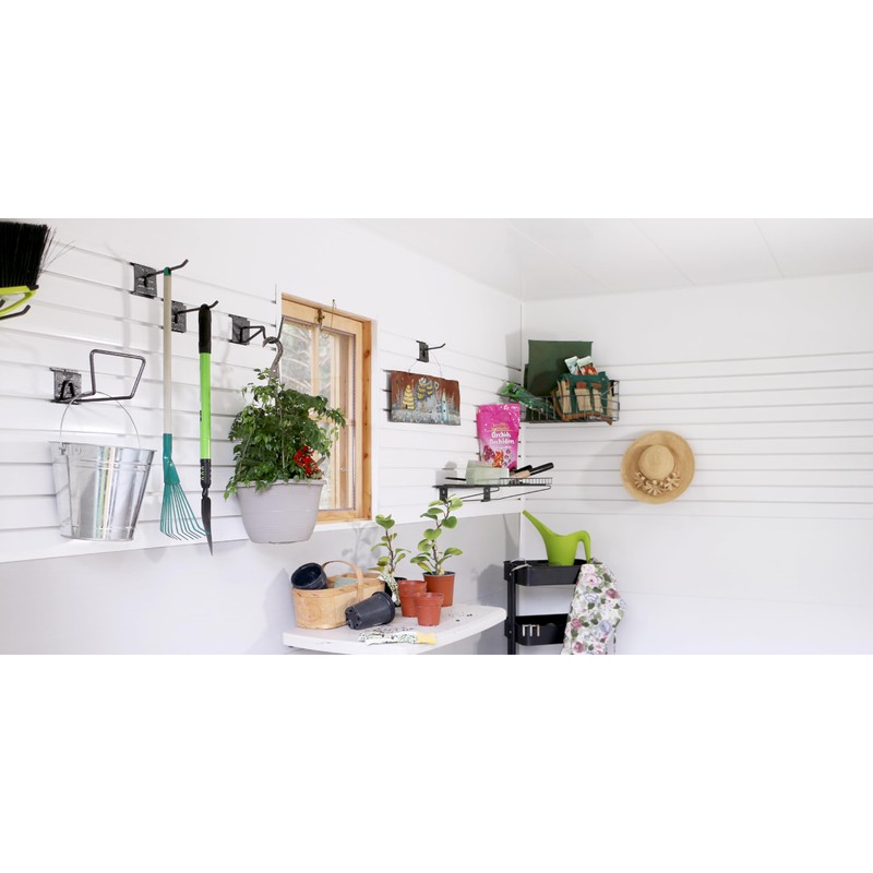 Trusscore Wall&CeilingBoard and Trusscore SlatWall Trims Sample Ring, White/Gray Mixed