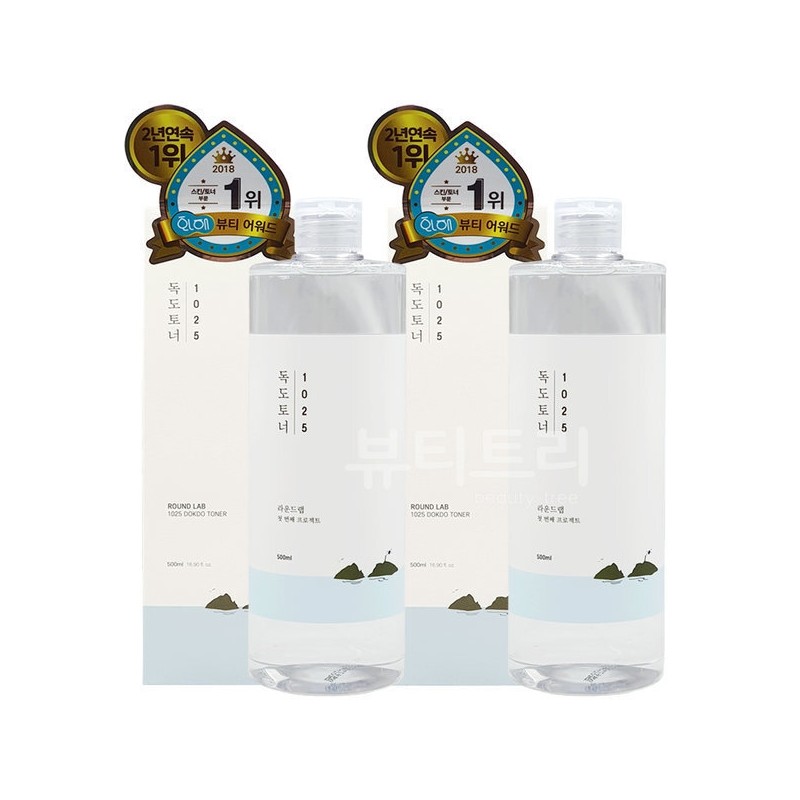 Round Lab 1025 Dokdo Toner 500ml + 500ml/Large Capacity /