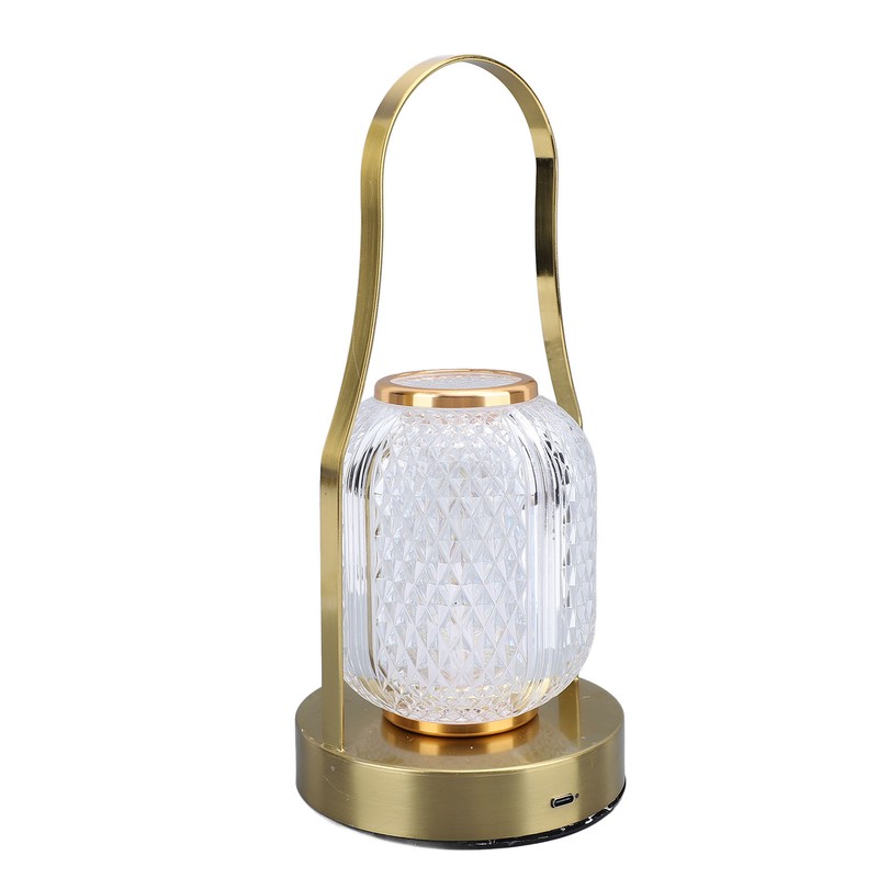 Cordless Rechargeable Lantern LED Table Lamp 3600mAh Battery Operated Stepless
