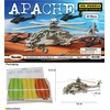 Puzzled 3D Puzzle Apache Helicopter Wood Craft Construction Model Kit,