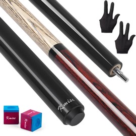 Kmise Break Jump Cue Stick, 21oz 23oz 25oz 28oz Pool Stick for Explosive Breaks and Effortless Jumps, Heavy Hitter Jump&Break Pool Cue with 14mm Pro Breaking Tip (23oz, Brownish red)