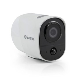 Swann Xtreem 1080P Security Network Camera, IP56 Specifications, Outdoor, Indoor Compatible, WiFi Connection, 32 GB SD Card, Heat Sensing, Two-Way Audio, Wireless Surveillance Camera, 1 Piece