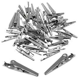 yyangz 120PCS Metal Alligator Clips 35mm Electric Insulation Clips Wire Small Battery Clips Power Testing Clamps Suitable for Home Automotive Use DIY Welding Auxiliary Equipment Laboratory