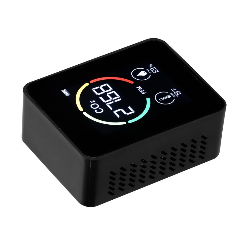 Carbon Dioxide Detector Semiconductor USB Charging LCD Temperature Humidity Detection