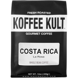Koffee Kult Costa Rica Coffee - Naranjo La Rosa - Medium Roast Coffee Beans Koffee Kult (Whole Bean, 12oz)
