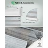 Yoolax Motorized Zebra Blinds, Remote Zebra Shades for Indoor Windows,