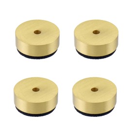 Antrader Bed Riser,4Pcs Bed and Furniture Risers Furniture Raise Block Copper Table Risers Heavy Duty Square Sofa Tables Couch Chair Risers with Felt Pad,Round (32 x 10mm)