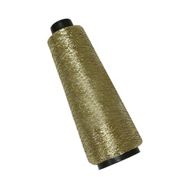 100g Metallic Crochet Yarn Gold 0.8MM Glitter Metallic Polyester Yarn for Crocheting/Knitting/Weaving