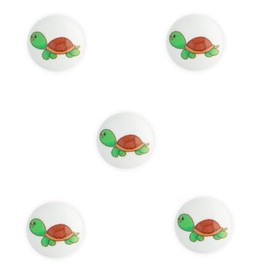 Trucraft - 15mm Turtle Shank Buttons - Pack of 5 - for Baby Children Knitting Sewing Craft