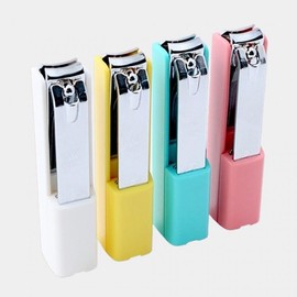 777 Stand Cap-Type Nail Clipper 1P Anti-Splash Nail Trimmer pink