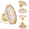 SHINY HANDLES 8 Pack Champagne Crystal Cabinet Knobs and Pulls