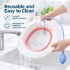Foldable Sitz Bath Basin for Toilet Seat – Portable Plastic