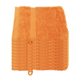 Julie Julsen® Organic Wash Mitt Set, 10 Wash Mitts Available in 32 Colours, Soft and Absorbent Carrot 15 x 21 cm