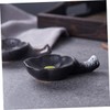 Cabilock 2pcs Ceramic Chopstick Rest Rack Holder with Saucer Convenient