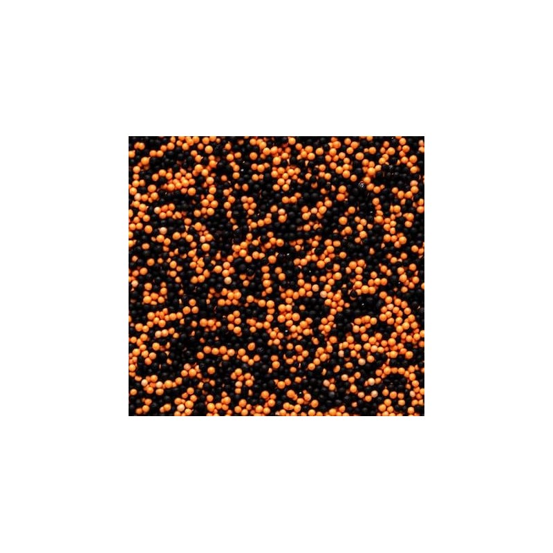 30g Edible Black and Orange 100s & 1000s Hundreds and