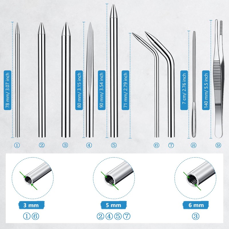Shimeyao 12 Pcs 2026 Update Paracord FID Knotter Tools Set