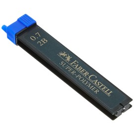 Faber-Castell 0.7mm 2B Super-Polymer Fineline Lead (12 leads per container)