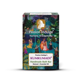 Passion Indulge Kumkumadi Handmade Natural Bath Soap for Glowing skin | Moisturising & Nourishing | No Parabens, Sulphates | Gentle Skin Cleansing soap | Suitable for all type skin -150 gm
