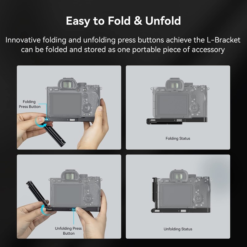 SMALLRIG Foldable L-Bracket for Sony A7R V / A7 IV