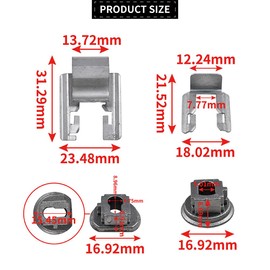 Replacement Oven Shelf Fixing Kit Side Support and Slider Bracket Compatible with Siemens Electric Oven 00626210 00644828 626210