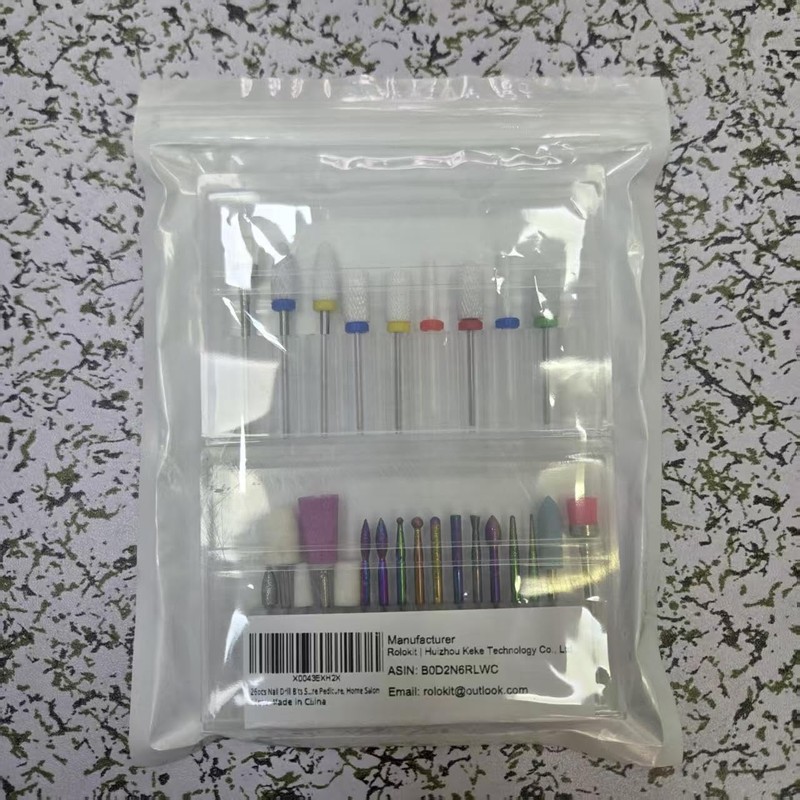 26pcs Nail Drill Bits Set, 3/32inch Professional Ceramic Safety Bits