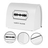Mikinona Shaving Blade Disposal Case Printed Barbershop Blade Disposal Container