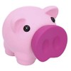 Alcancía en Forma de Cerdito con Nariz removible. (Rosa)