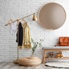 Relaxdays Wooden Wall Coat Rack, Extendable Coat Rack, 10 Coat