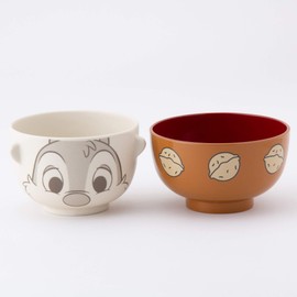 Sun Art Disney "Chip and Dale" Dale Soup Bowl and Rice Bowl Set, Mini SAN2065-3